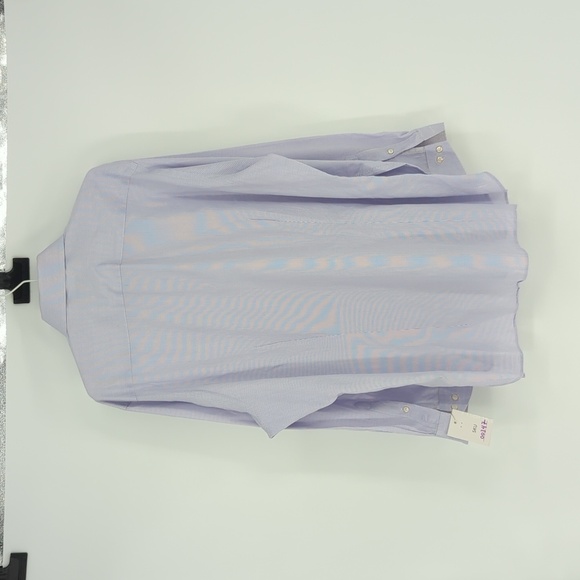 Ted Baker Button Down Dress Shirt Blue 17 32/33 preppy classis Business casual - Picture 2 of 6